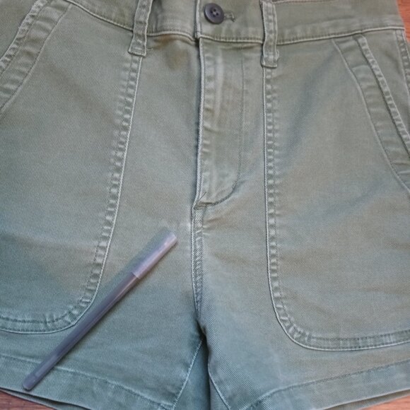 MADEWELL the perfect vintage fatigue shorts in desert olive (sz26) - Picture 8 of 14